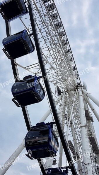 Carousel Ferris Wheel Fun Entertainment Pleasure