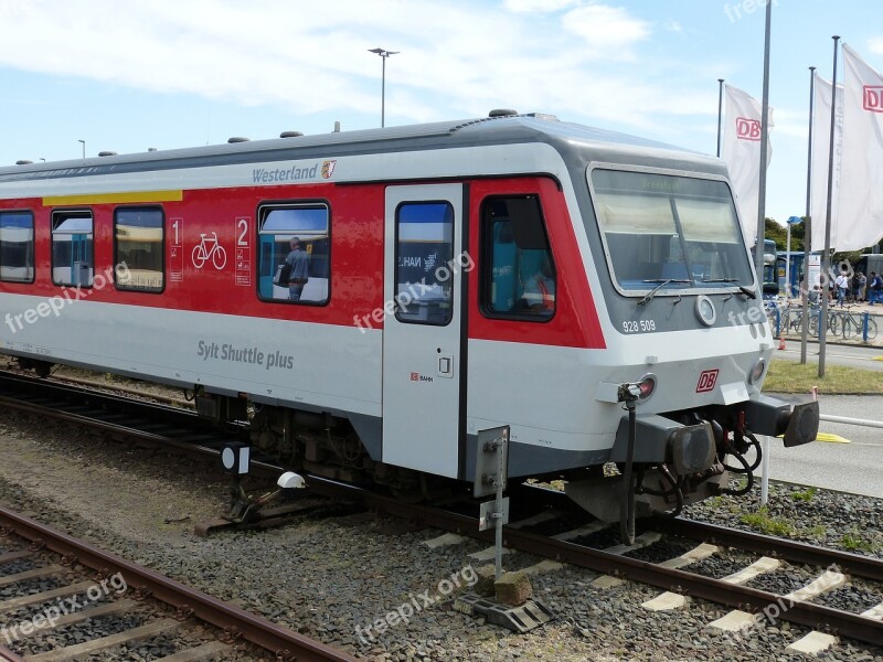 Railway Railway Station Locomotive Westerland Sylt