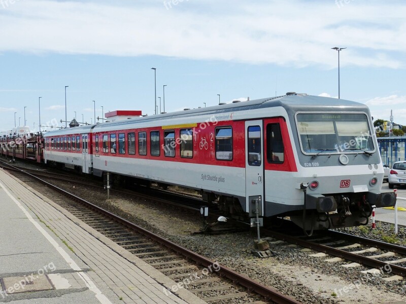 Railway Railway Station Locomotive Westerland Sylt