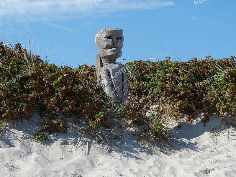 Hörnum Sylt Figure Sculpture Wood