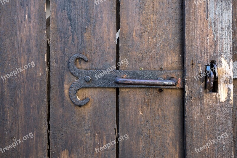 Wallpaper Door Detail Macro Metal