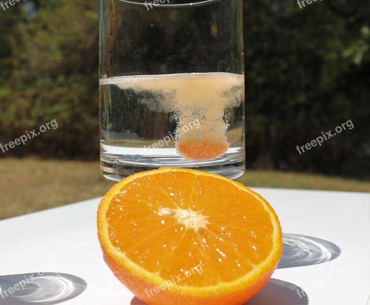 Health Vitamin C Orange Fizzy Drink