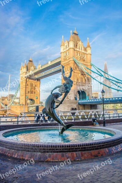 London Tower Bridge England Bridge Landmark