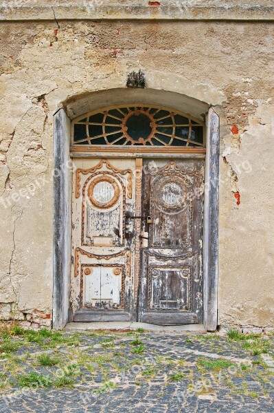 Entrance Door Old Entrance Door Antique Weathered Old