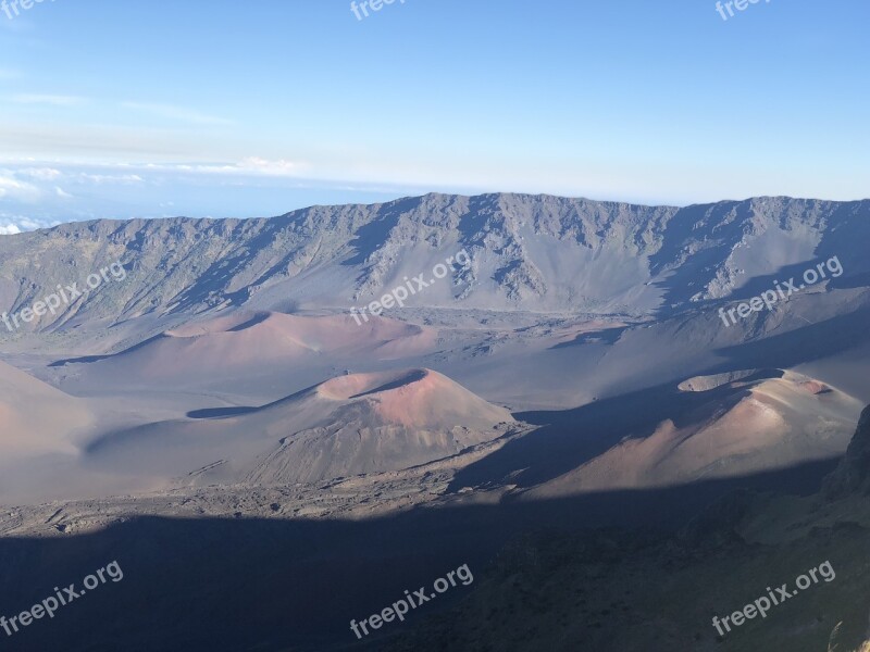 Maui Hawaii Sunrise Haleakala Landscape