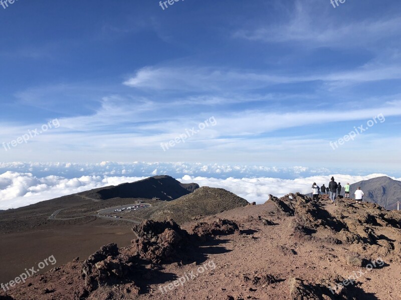 Maui Hawaii Haleakala Nature Landscape