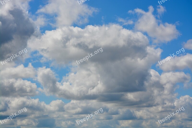 Sky Cloudy Blue Sky Panoramic View Of The Sky Nature Blue