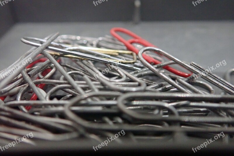 Paper Clips Stationery Office Paper Metal