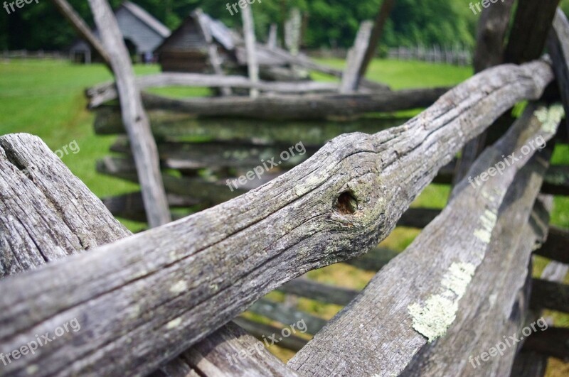 Mountain Farm Split Rail Great Smoky Mountain National