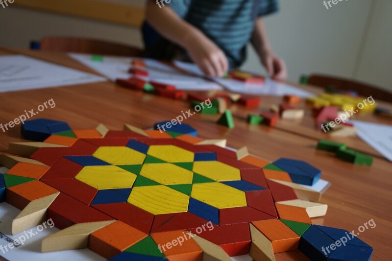 Tangram Kid Play Patterns Geometric