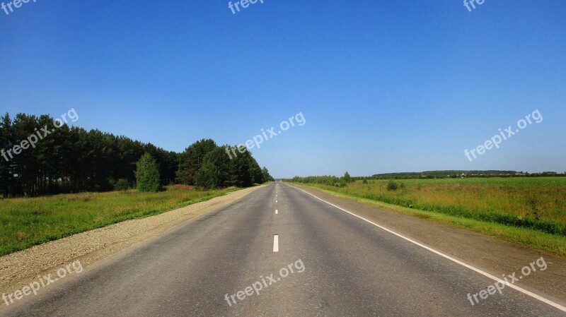 Road Void Loneliness Deserted Horizon