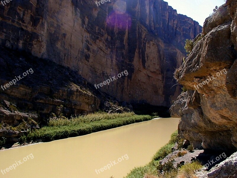 Rio Grande Texas Mexico River Cross Flow