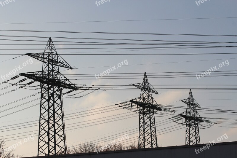 Strommast Current Electricity High Voltage Pylon