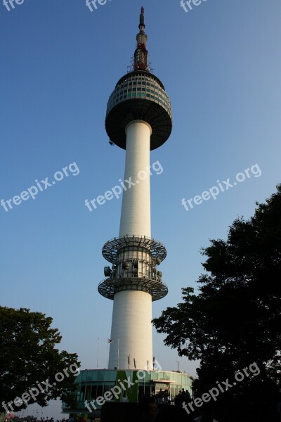 Namsan Tower Tower Republic Of Korea Korea N Tower