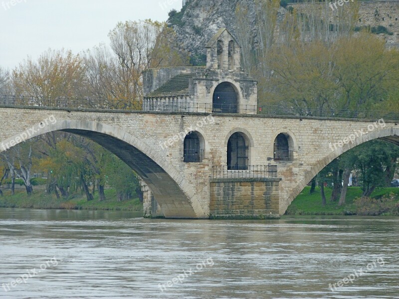 Bridge Of Avignon Avignon Monuments Bridge Chapel