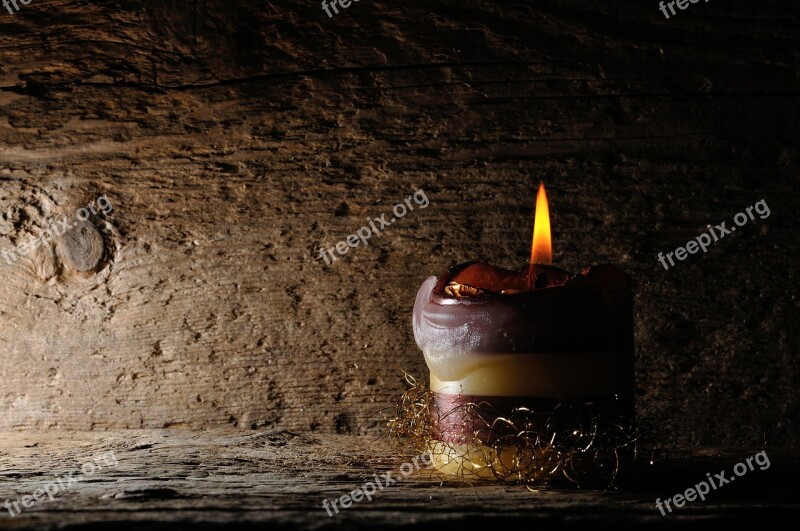 Background Wood Candle Light Free Photos