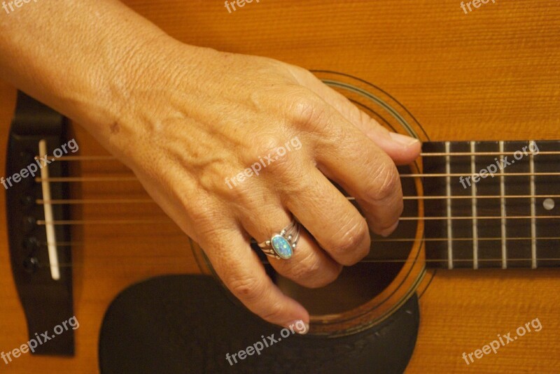 Guitar Acoustic Guitar Playing Guitar Music Instrument