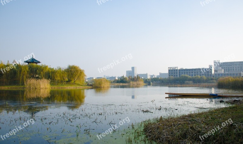 Lake University Wuxi Jiangnan University Free Photos