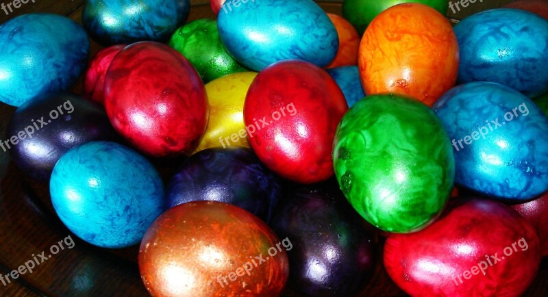 Easter Eggs Easter Eggs Holiday Colorful