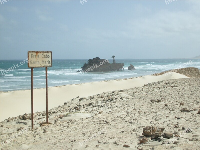 Shipwreck Sea Africa Free Photos