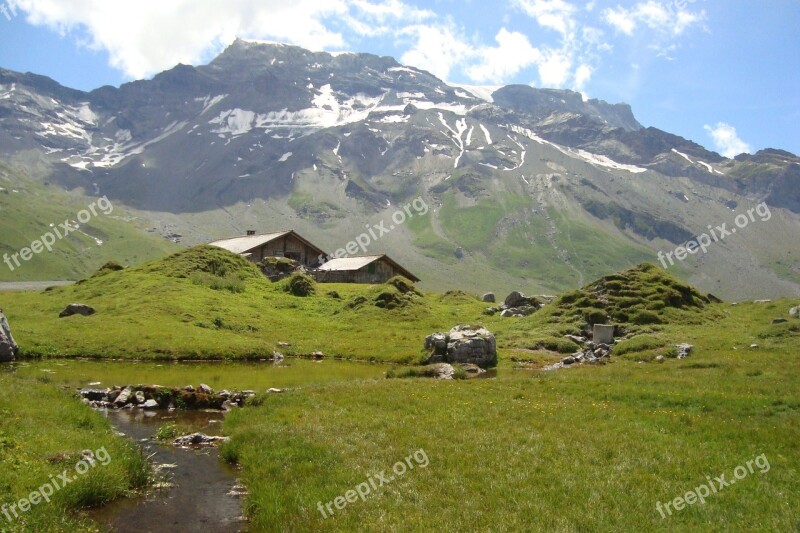 Alp Mountains Switzerland Hut Free Photos