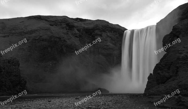 Iceland Falls The Scenery Views Dream