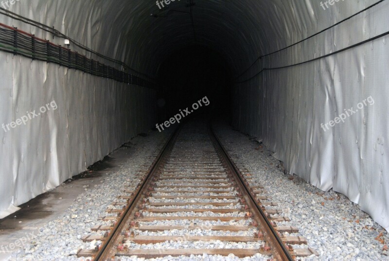 Tunnel Train Pathways Vias Transport