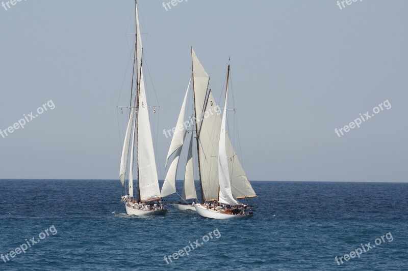 Old Rigs Marseille Sailing France Sailing Boat