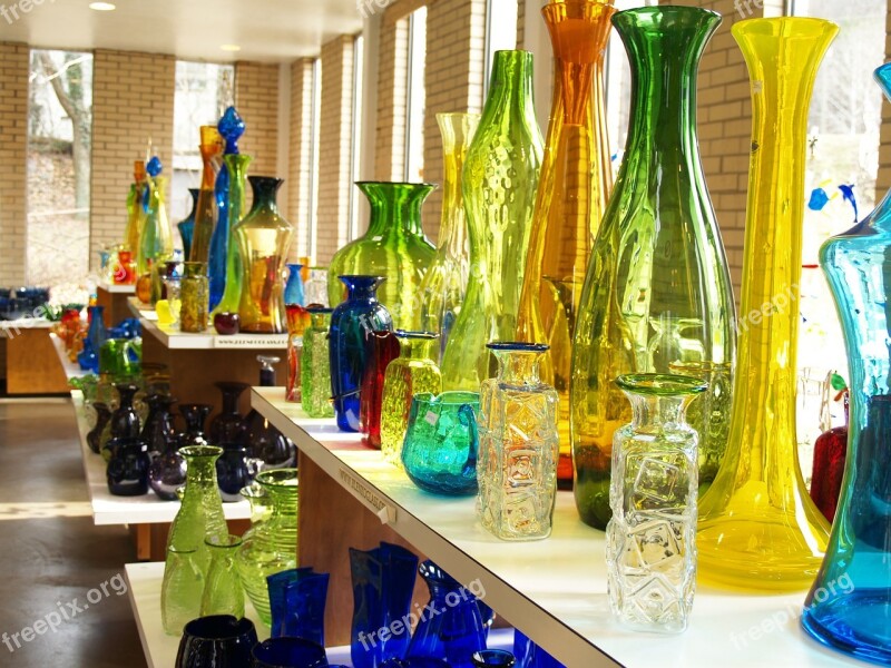 Glass Shop Store Sale Colorful