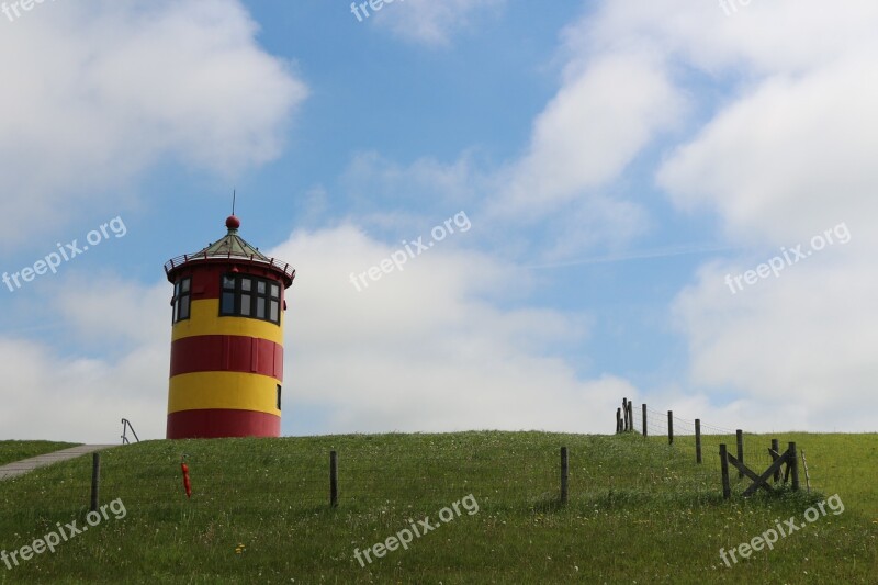 Lighthouse East Frisia Pilsum Otto Waalkes Pilsumer Lighthouse