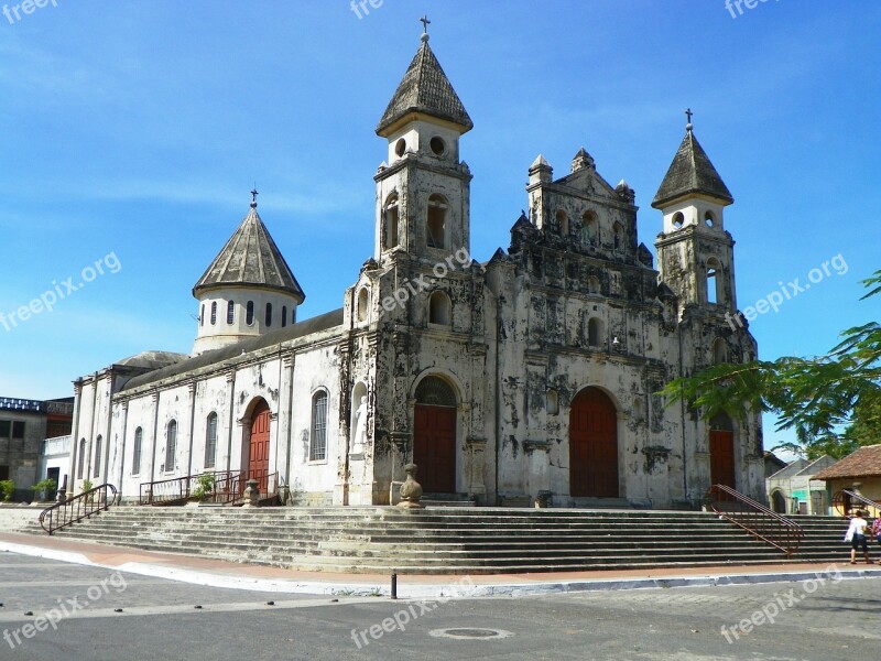 Church Nicaragua Colonial Religion Free Photos