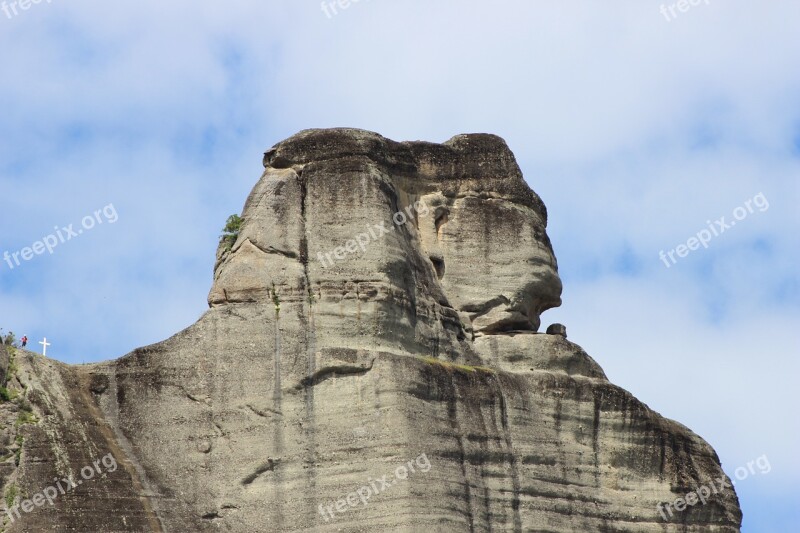 Meteora Rocks Sphinx Greece Free Photos