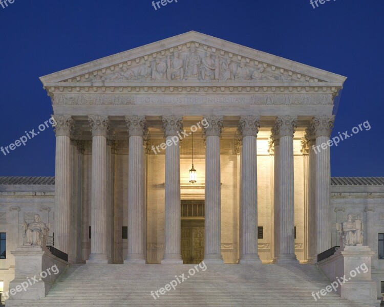 Supreme Court Building Usa Washington Architecture