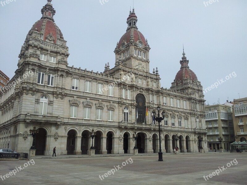 City Hall Spain Europe La Coruña Free Photos