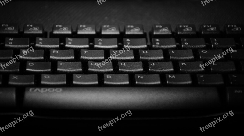 Keyboard Black And White Button Free Photos