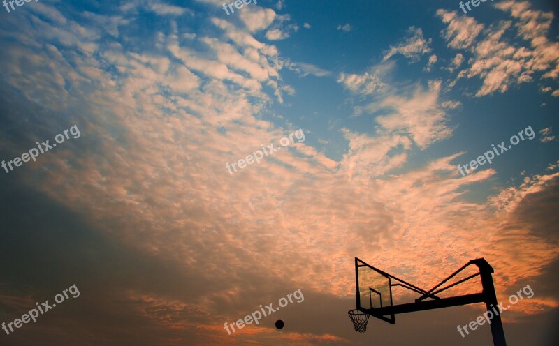 Basketball Cloud Sky Blue Sky · Free Photos