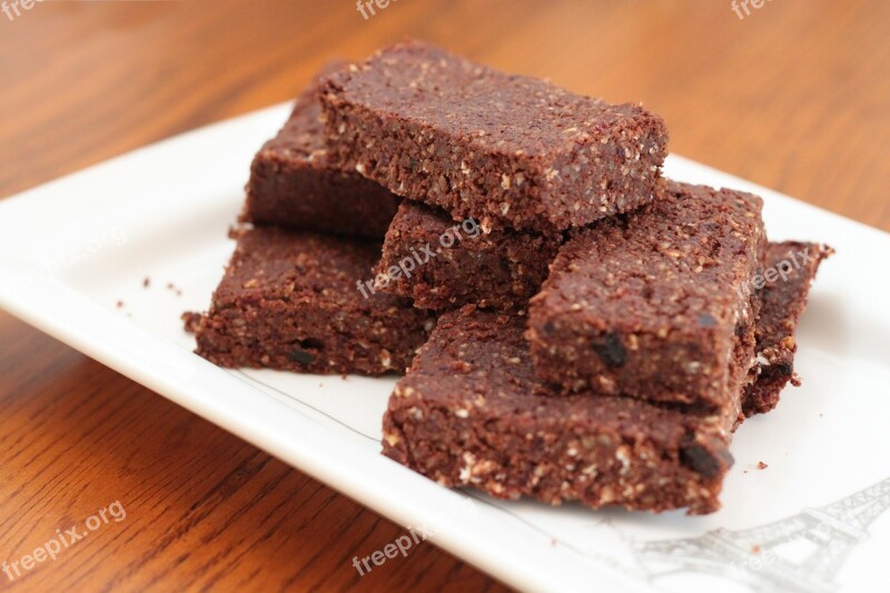 Brownies Vegan Bars Cocao Food