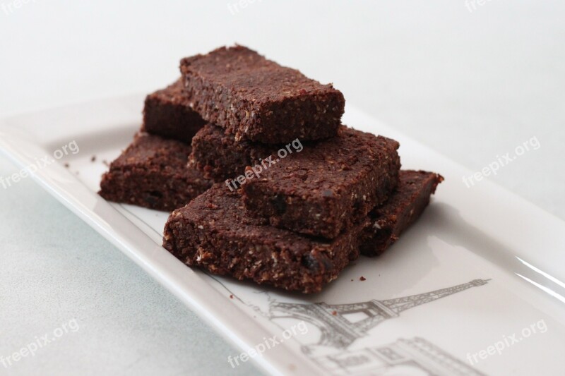 Brownies Vegan Bars Cocao Food