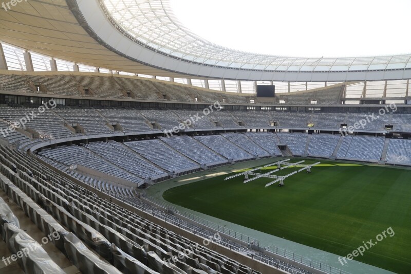 Stadium Football Stadium Rows Of Seats Sit Auditorium