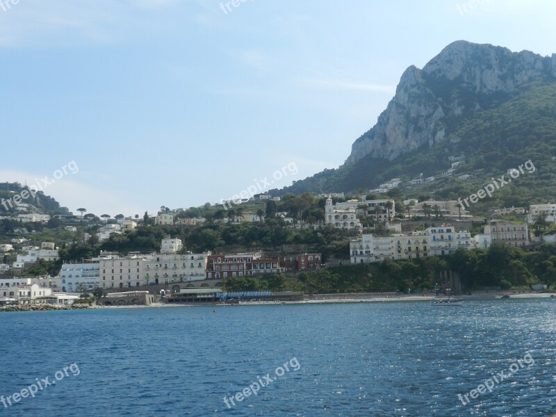 Capri Italy Med Mediterranean Seascape