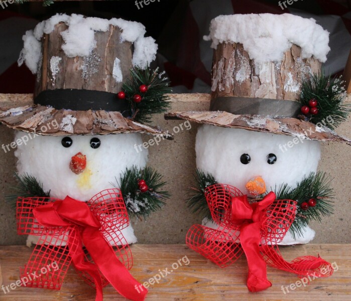 Winter Snowman Figures Decoration Cap