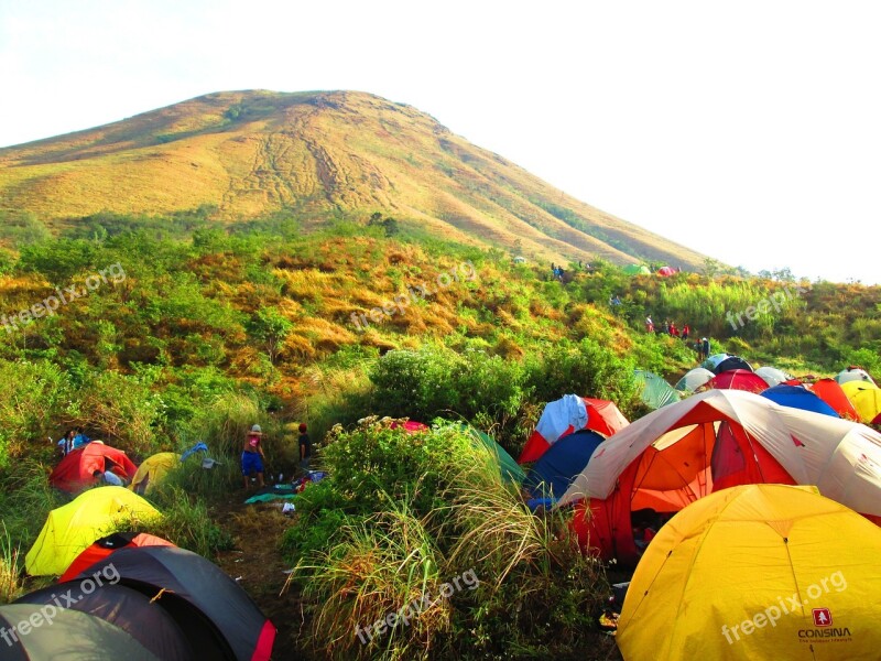 Indonesian Mount Ascent East Java Camp