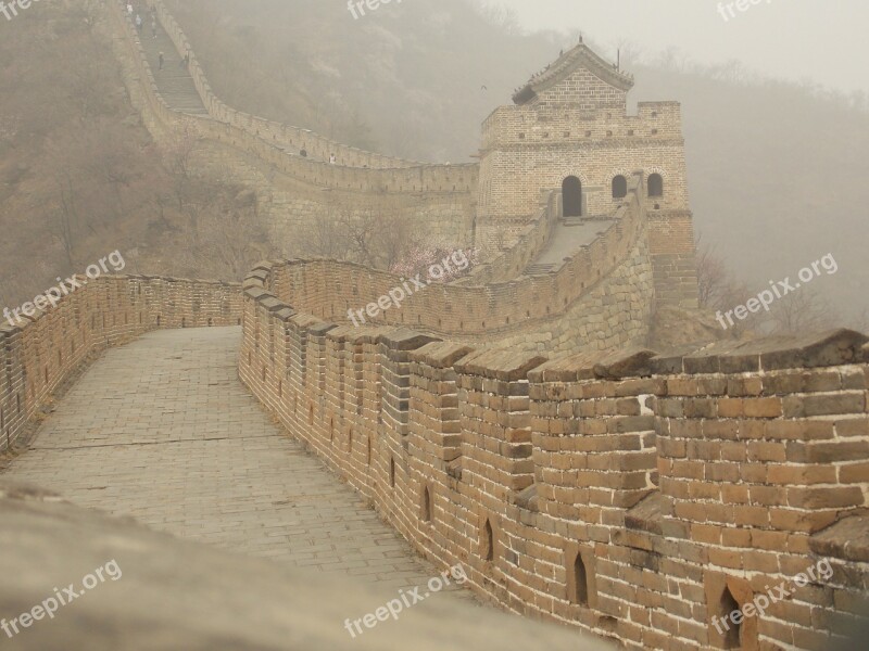 Chinese Wall China History Free Photos