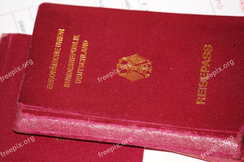 Passport Document Visa German Free Photos