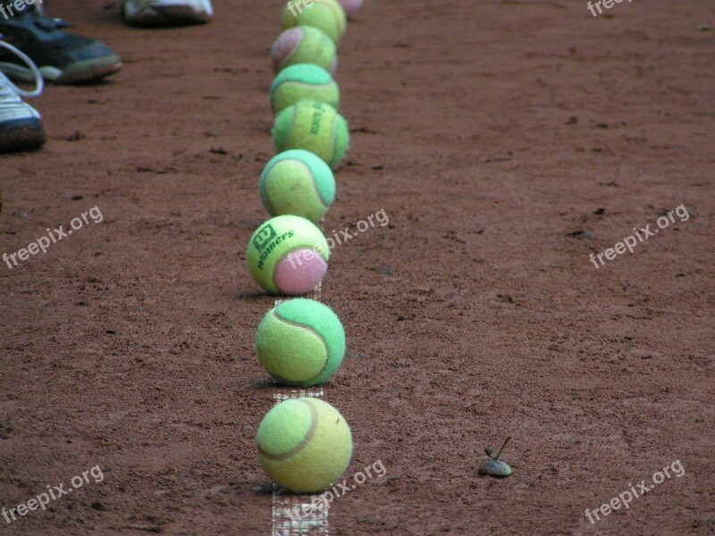 Tennis Tennis Ball Ball Balls Clay Court