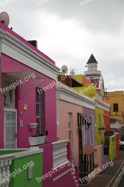 Houses Colorful City Bo-kaap Cape Town