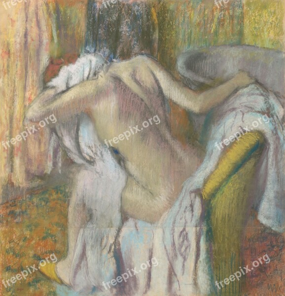 Art Oil Painting The National Gallery Edgar Degas Nude