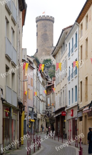 Architecture Medieval Foix Ariege Free Photos