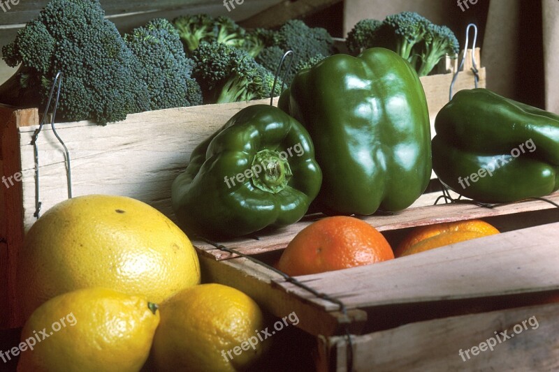 Fruit Vegetable Crate Diet Healthy