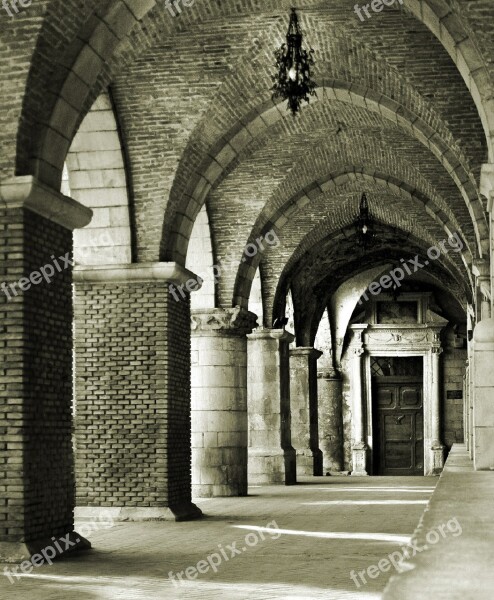 Portico Church Santa Maria Maggiore Italy Architecture